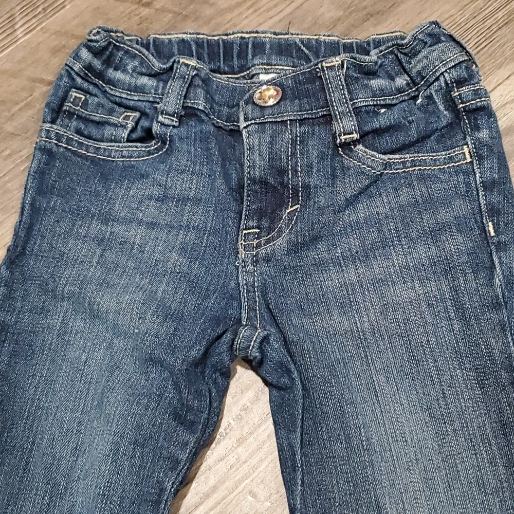 Gymnoree Cuffed Jeans with Rhinestone Size 4